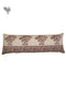 20s Cotton Cushion Cover In Indian Blue and Brick Red Floral Print